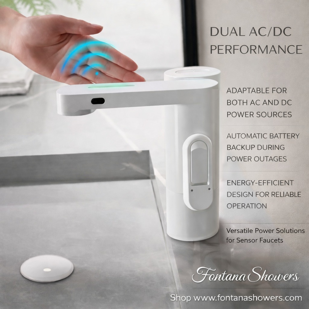 Fontana 3-in-1 touchless faucet soap dispenser hand dryer combo